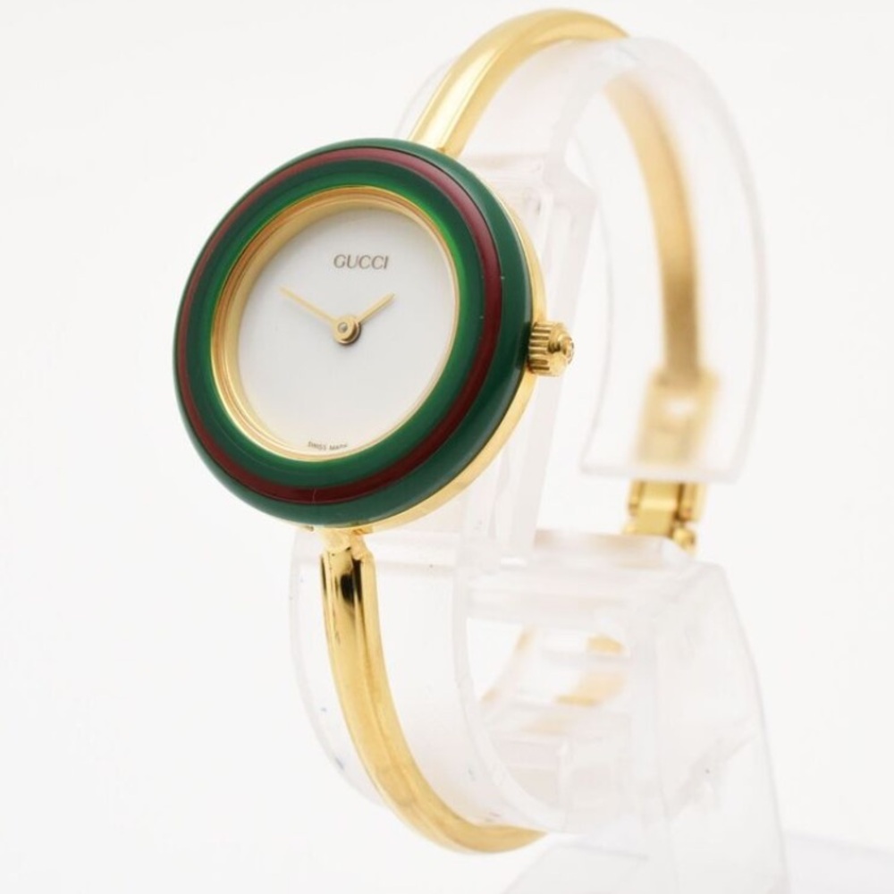 14K Gold Plated Gucci Watch RARE Collectors! - Picture 2 of 10